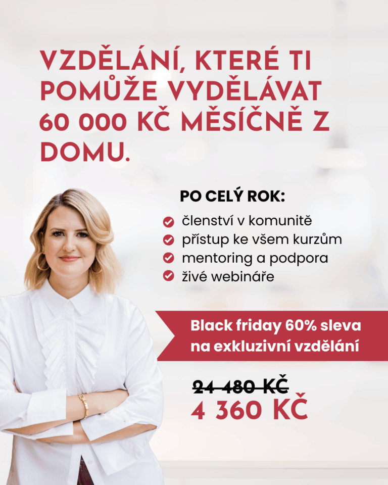 black friday akce na vzdělávání